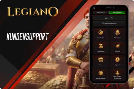 Legiano Casino – Bonus 100 % bis zu 500 € + 200 FS